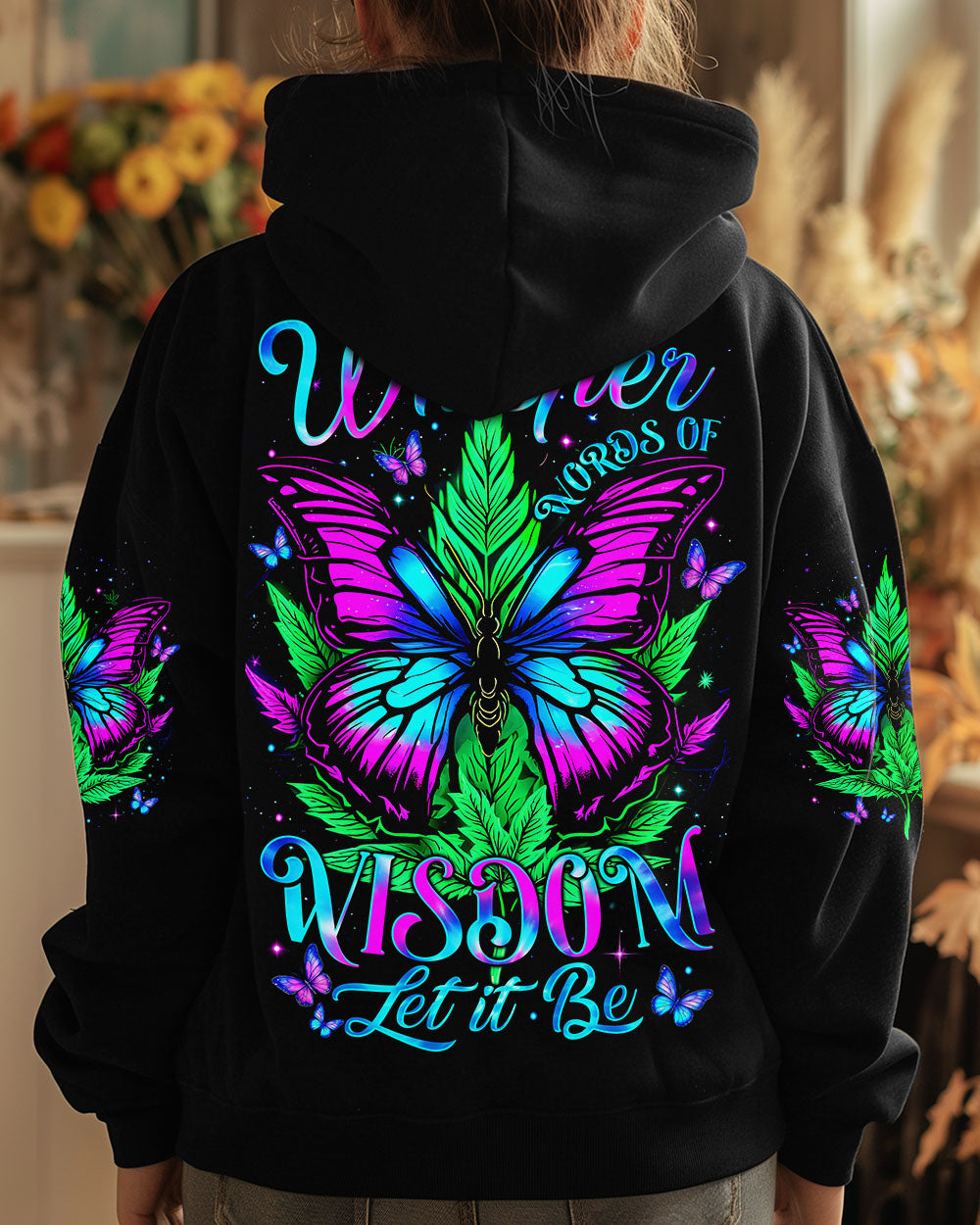 WHISPER WORDS OF WISDOM LET IT BE BUTTERFLY ALL OVER PRINT - TYTM2104253
