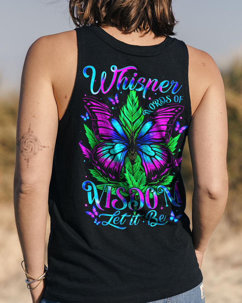 WHISPER WORDS OF WISDOM LET IT BE BUTTERFLY ALL OVER PRINT - TYTM2104253