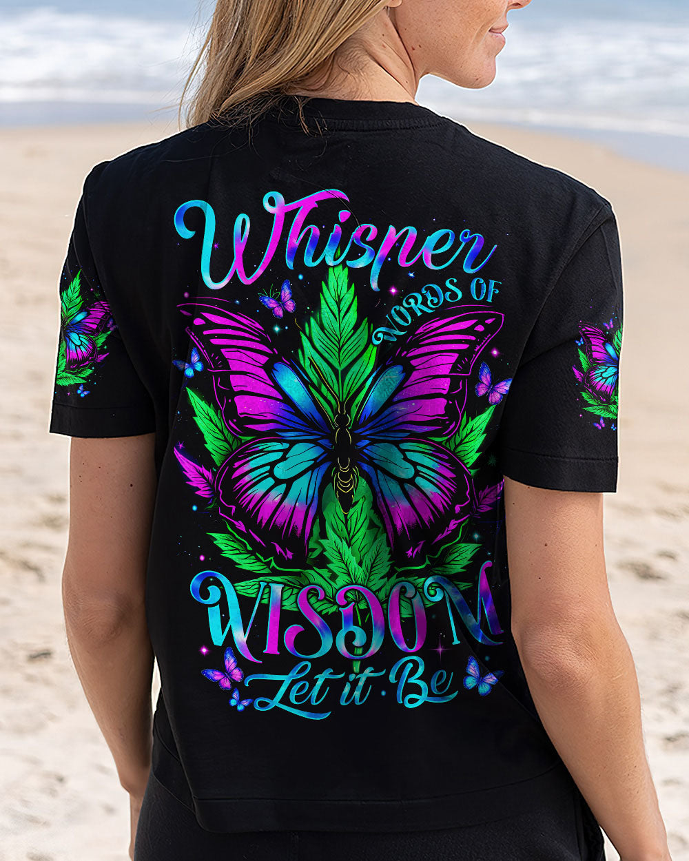 WHISPER WORDS OF WISDOM LET IT BE BUTTERFLY ALL OVER PRINT - TYTM2104253