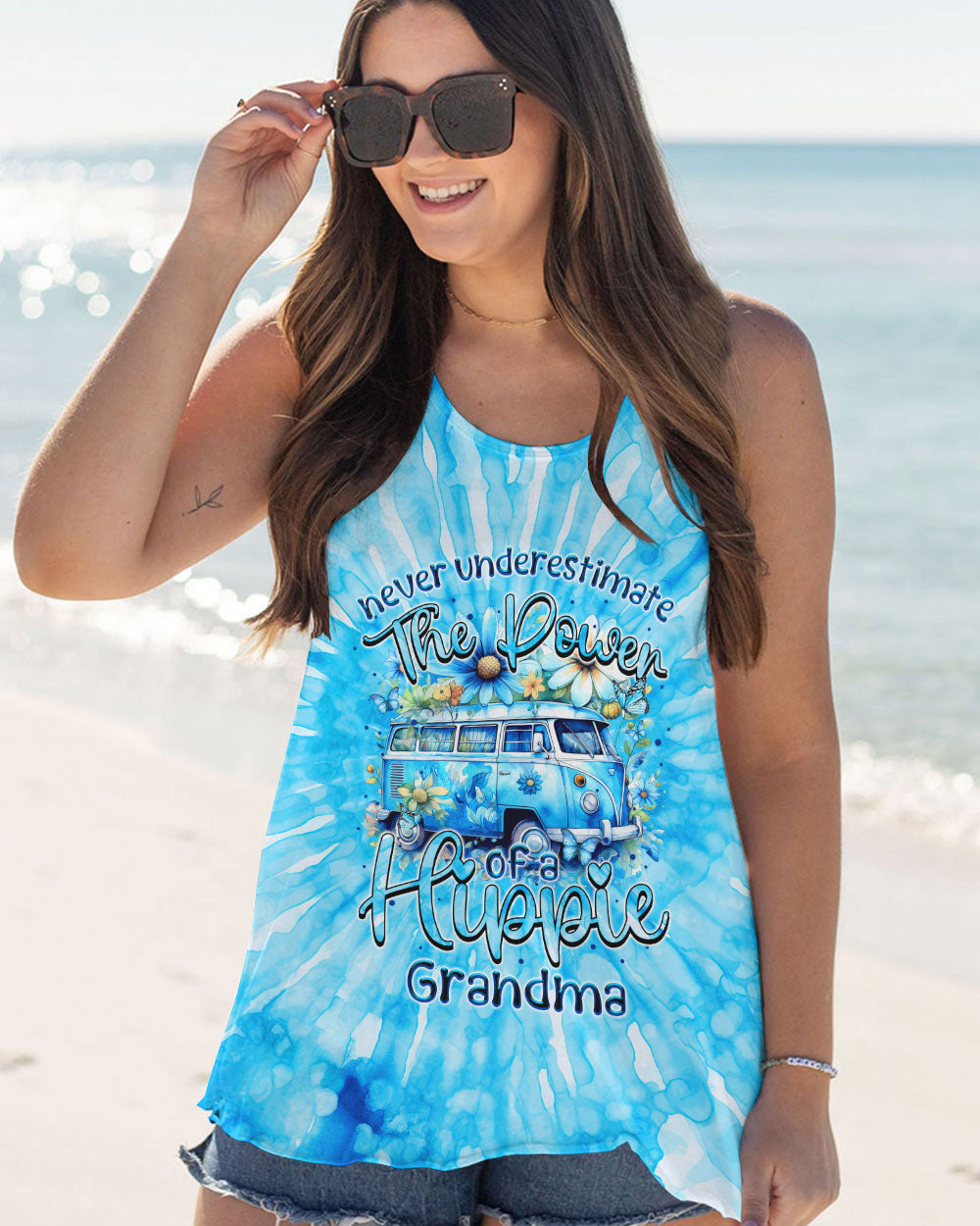 HIPPIE GRANDMA TIE DYE ALL OVER PRINT - TYTM2208231