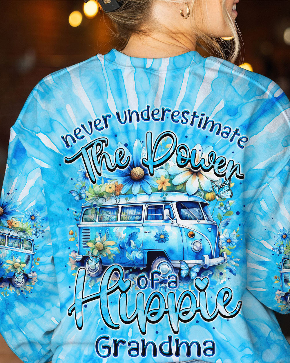 HIPPIE GRANDMA TIE DYE ALL OVER PRINT - TYTM2208231
