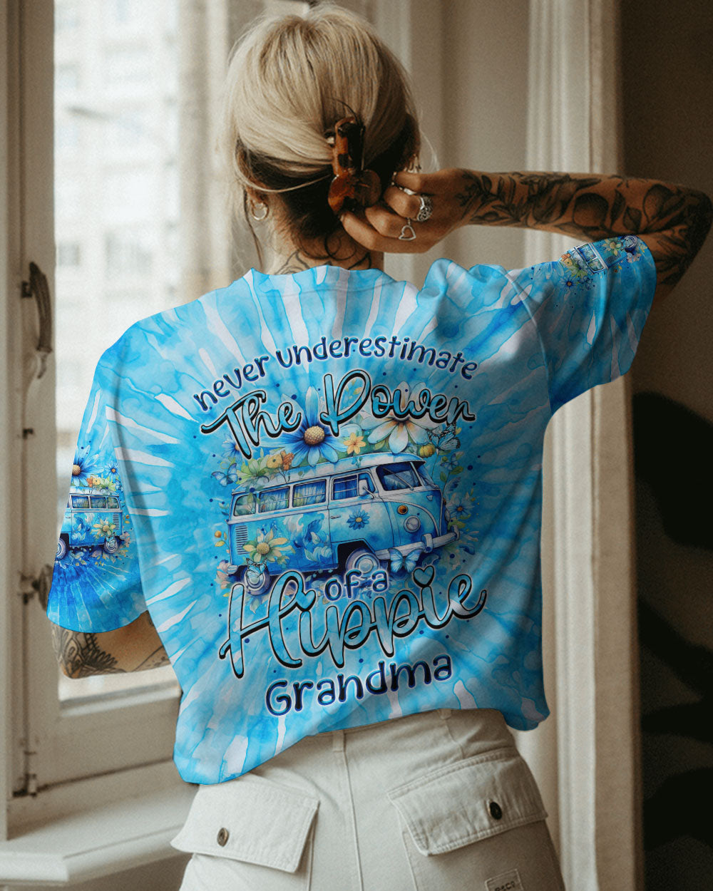 HIPPIE GRANDMA TIE DYE ALL OVER PRINT - TYTM2208231
