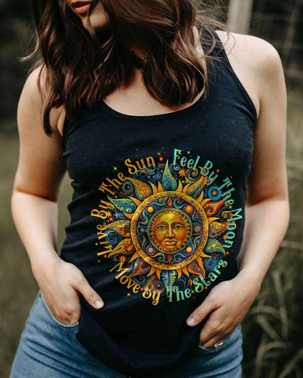 LIVE BY THE SUN MANDALA ALL OVER PRINT - TYTM2208234