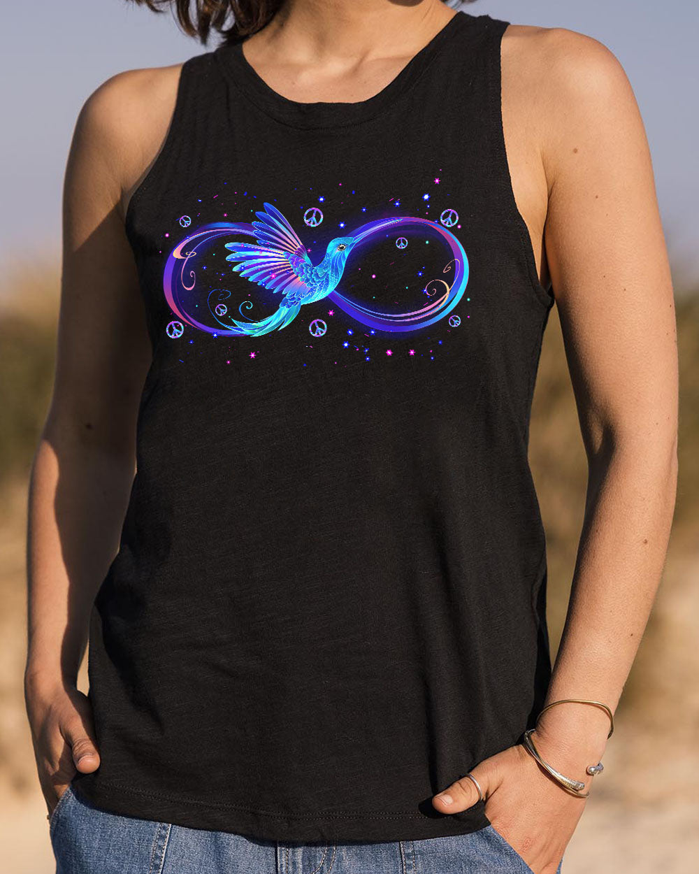 JUST BREATHE HUMMINGBIRD ALL OVER PRINT - TYTM2304243