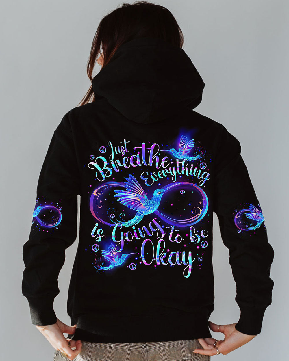 JUST BREATHE HUMMINGBIRD ALL OVER PRINT - TYTM2304243