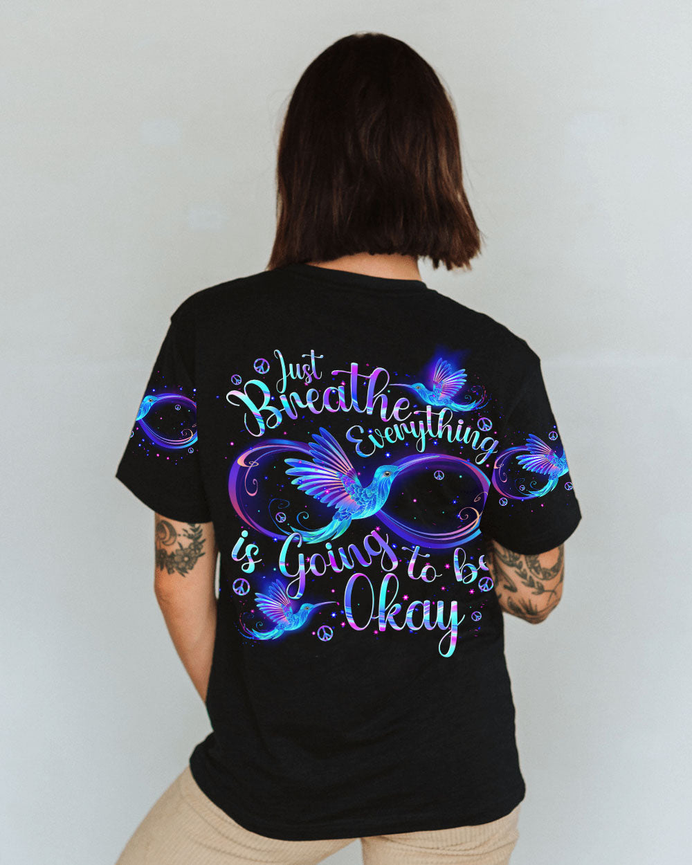 JUST BREATHE HUMMINGBIRD ALL OVER PRINT - TYTM2304243