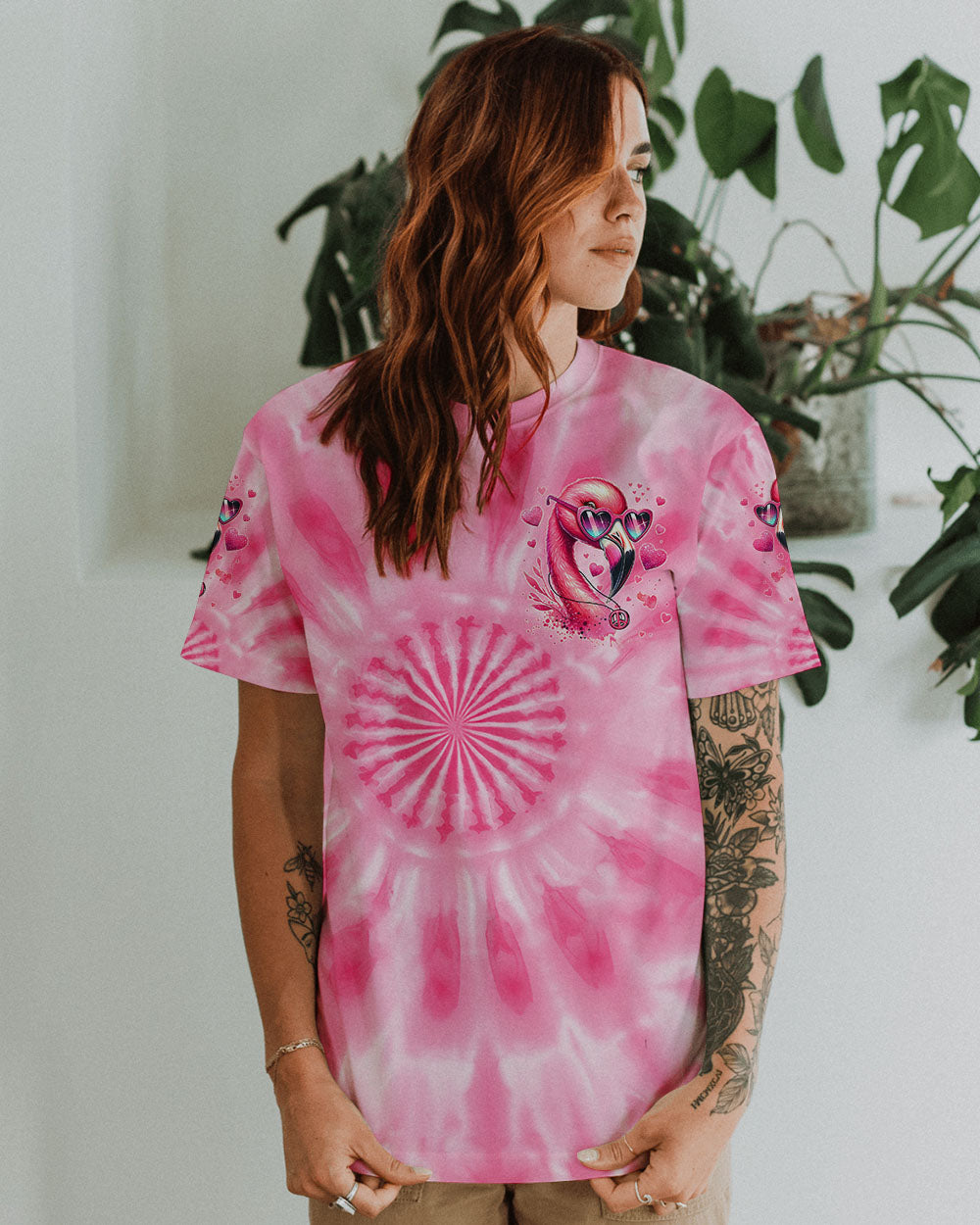 DARLING YOU WERE BORN TO STAND OUT FLAMINGO ALL OVER PRINT - TYTM2305242