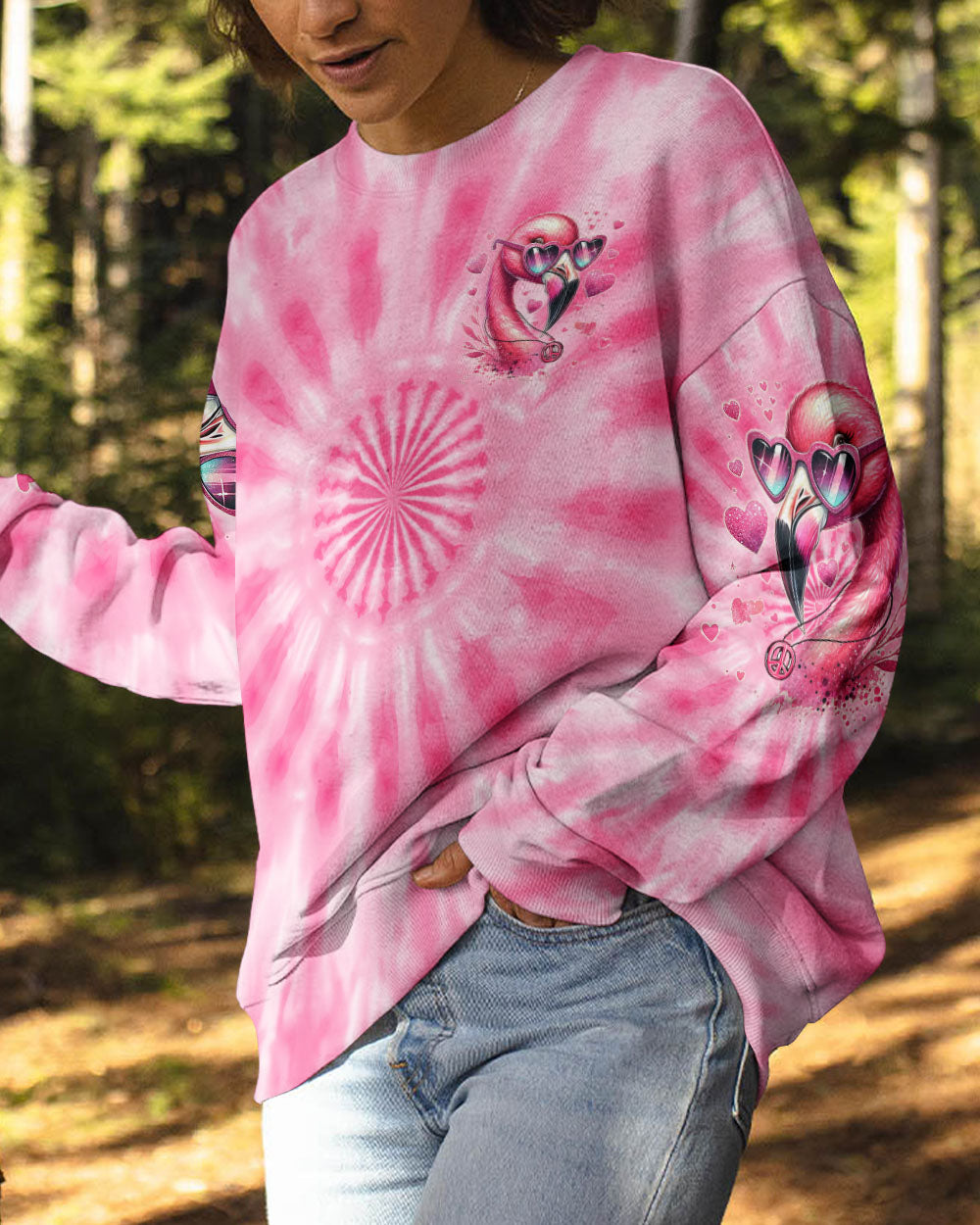 DARLING YOU WERE BORN TO STAND OUT FLAMINGO ALL OVER PRINT - TYTM2305242