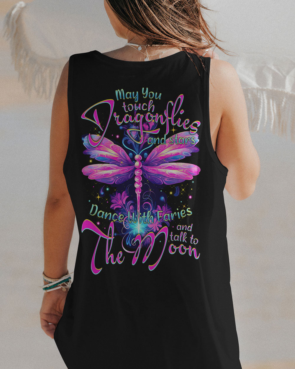 MAY YOU TOUCH DRAGONFLIES AND STARS ALL OVER PRINT - TYTM2306231