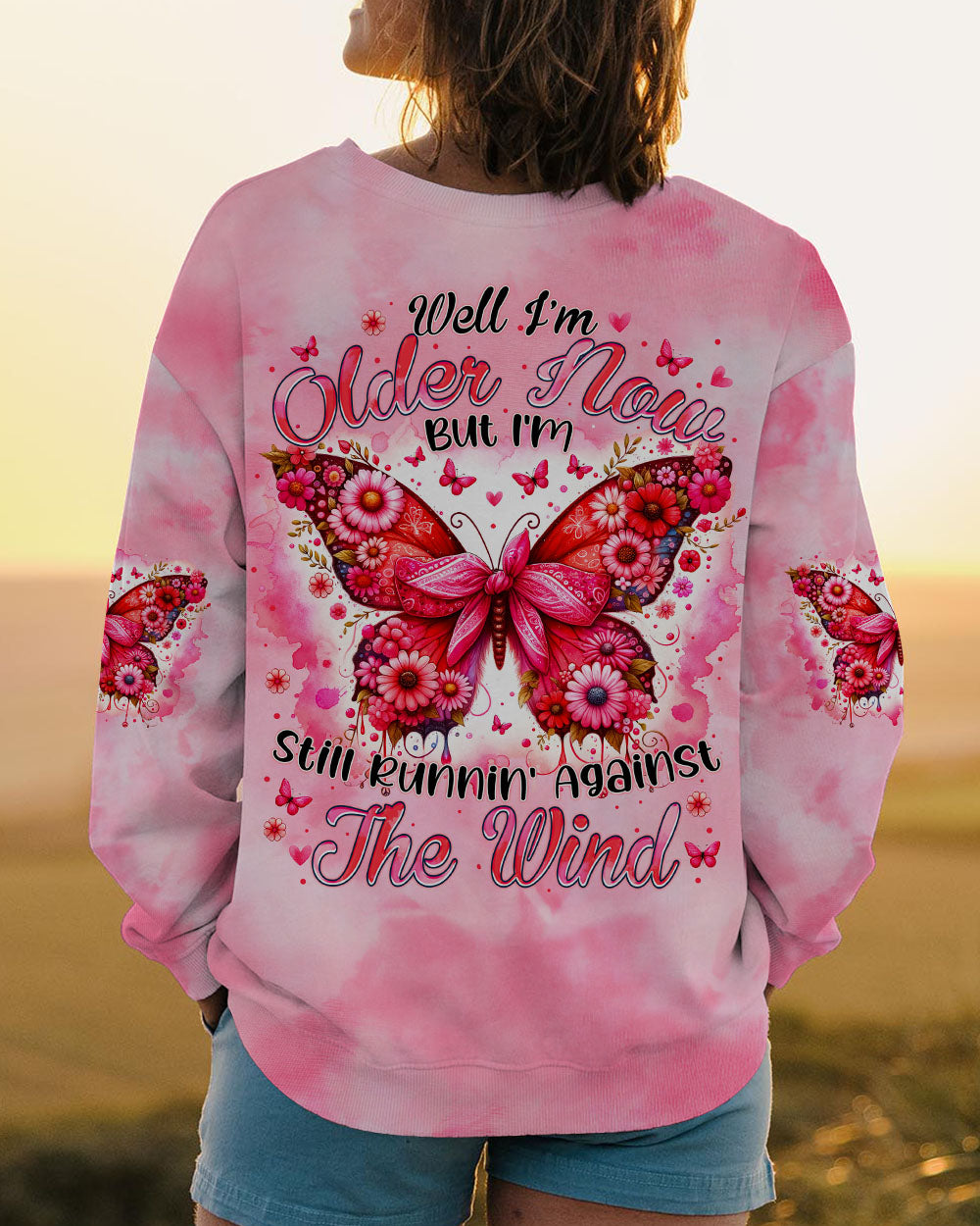 RUNNING AGAINST THE WIND BUTTERFLY ALL OVER PRINT - TYTM2406241