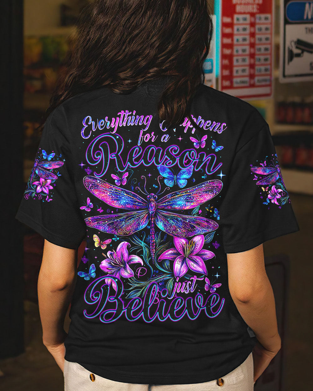 JUST BELIEVE DRAGONFLY ALL OVER PRINT - TYTM2502252