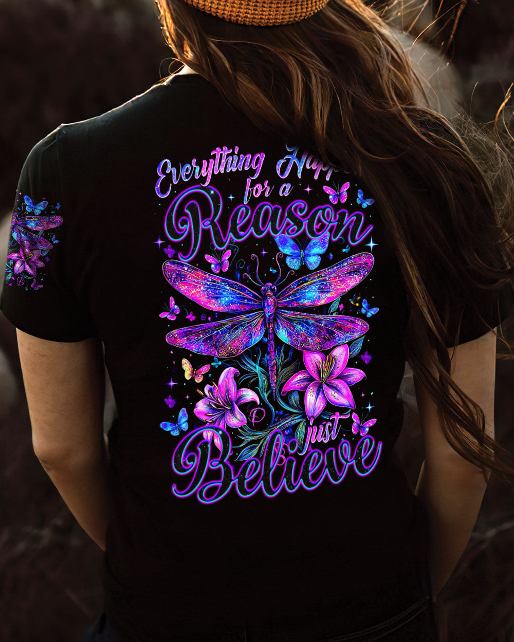 JUST BELIEVE DRAGONFLY ALL OVER PRINT - TYTM2502252