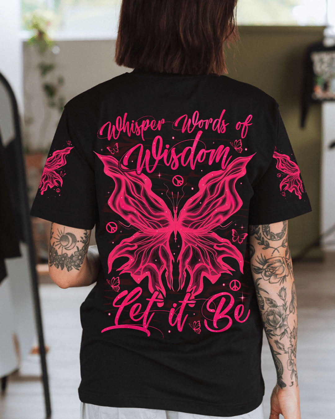 WHISPER WORDS OF WISDOM LET IT BE BUTTERFLY ALL OVER PRINT - TYTM2504252
