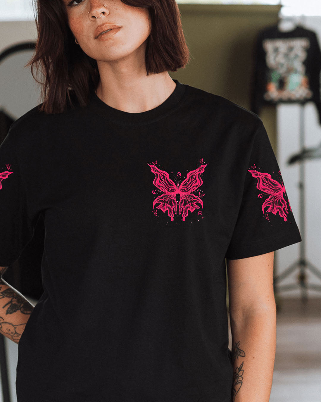 WHISPER WORDS OF WISDOM LET IT BE BUTTERFLY ALL OVER PRINT - TYTM2504252