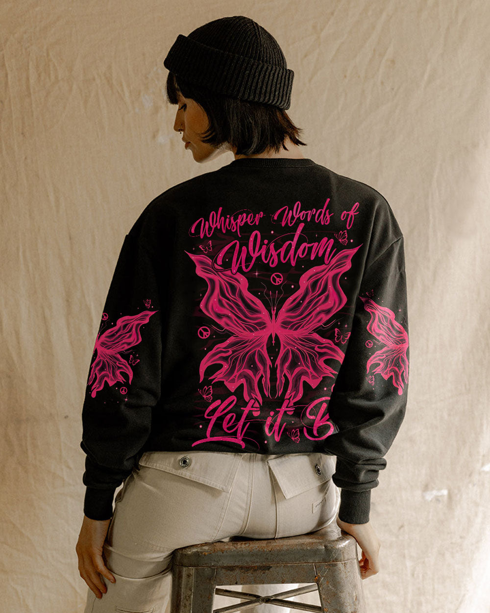 WHISPER WORDS OF WISDOM LET IT BE BUTTERFLY ALL OVER PRINT - TYTM2504252