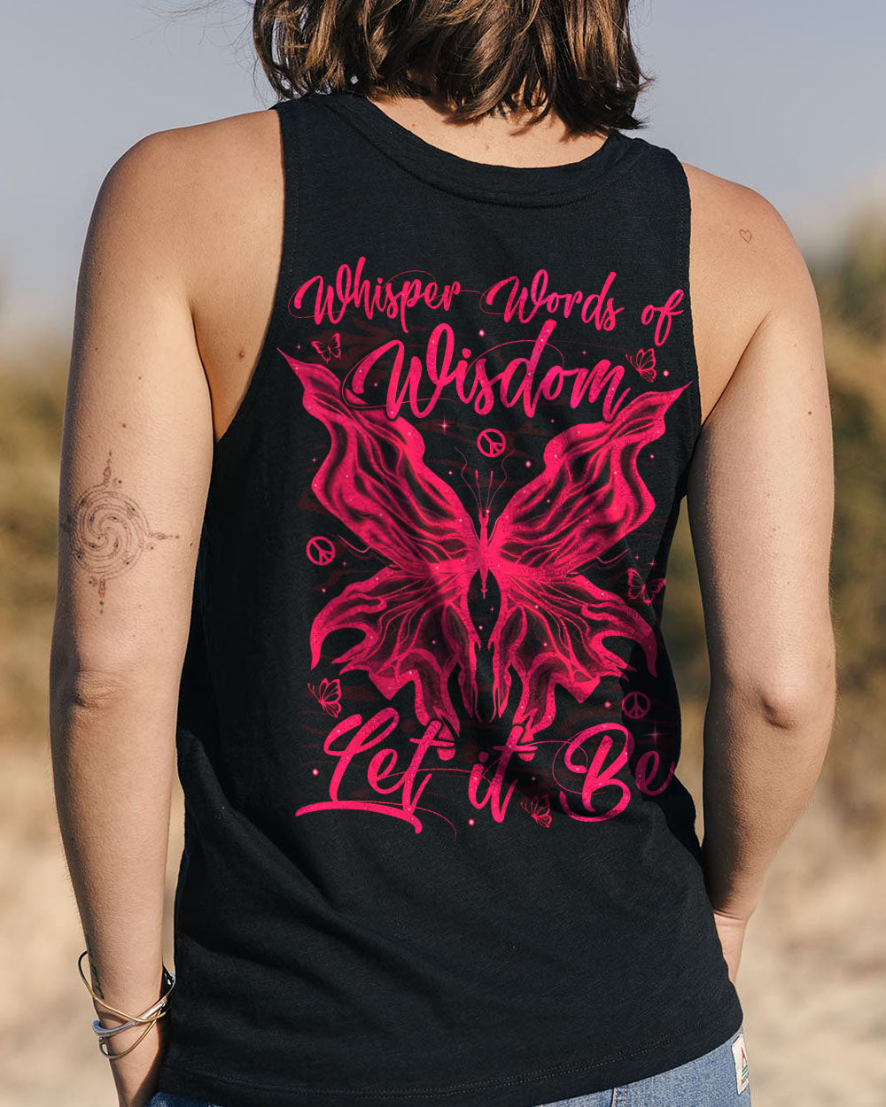 WHISPER WORDS OF WISDOM LET IT BE BUTTERFLY ALL OVER PRINT - TYTM2504252