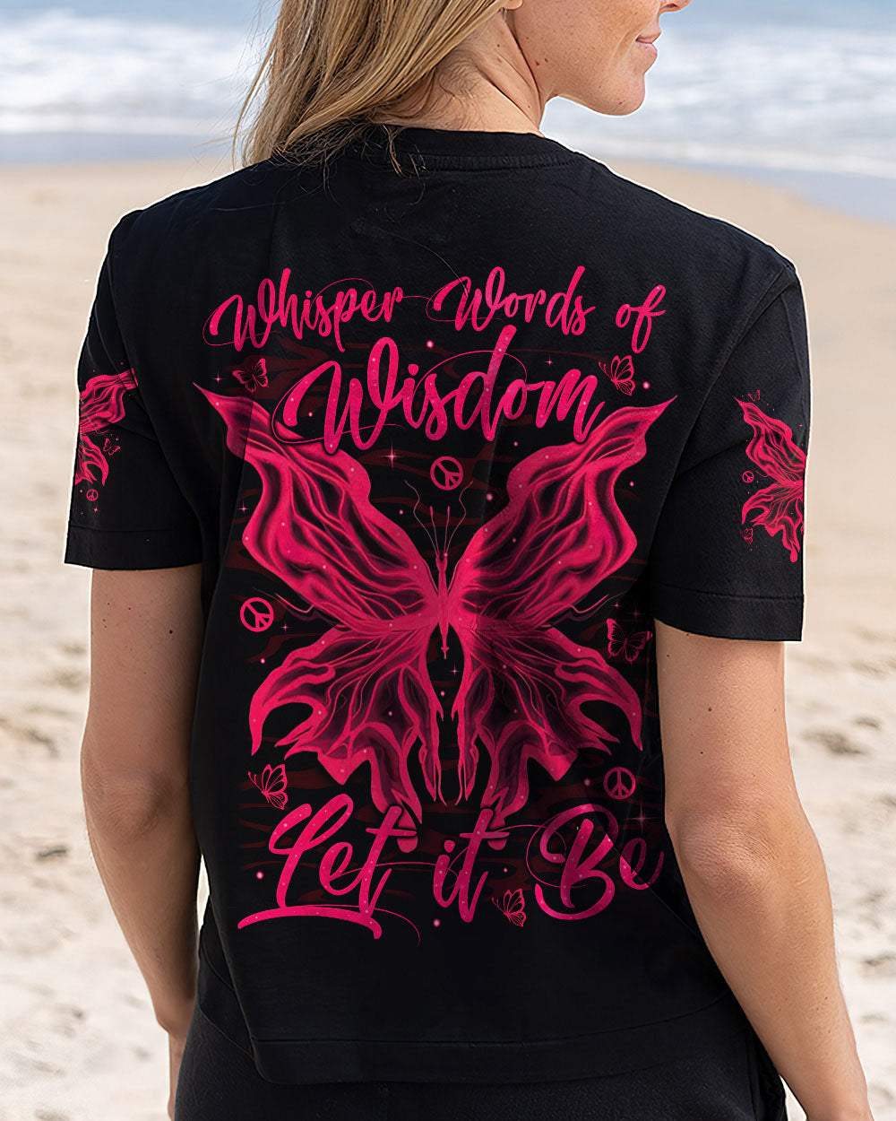 WHISPER WORDS OF WISDOM LET IT BE BUTTERFLY ALL OVER PRINT - TYTM2504252