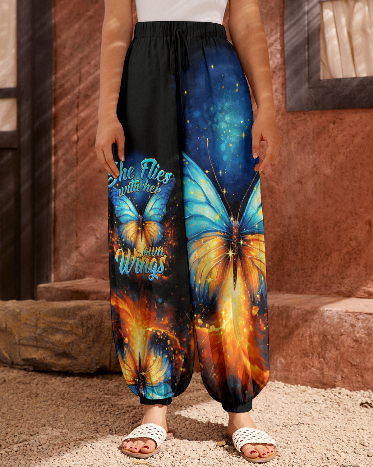 SHE FLIES WITH HER OWN WINGS BUTTERFLY ALL OVER PRINT - TYTM2507233