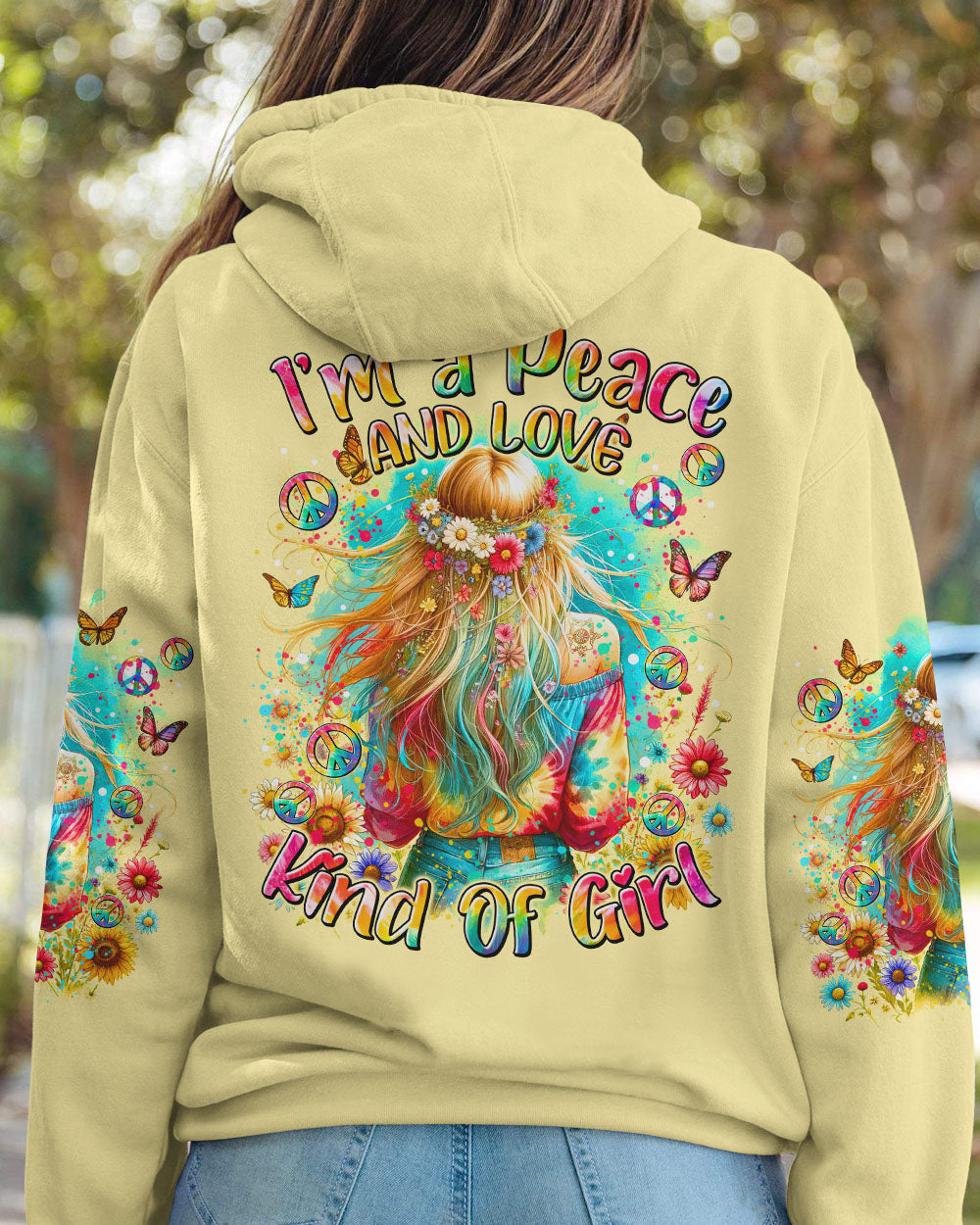 I'M A PEACE AND LOVE TIE DYE ALL OVER PRINT - TYTM2512232