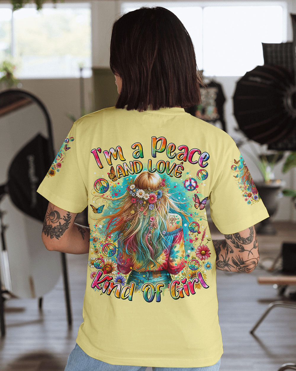 I'M A PEACE AND LOVE TIE DYE ALL OVER PRINT - TYTM2512232