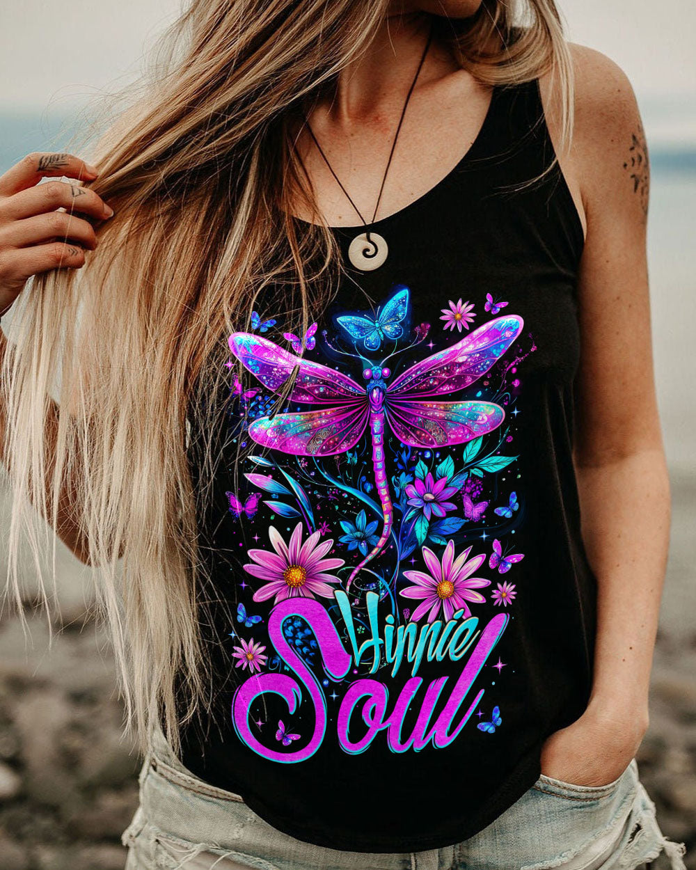 HIPPIE SOUL DRAGONFLY ALL OVER PRINT - TYTM2602252