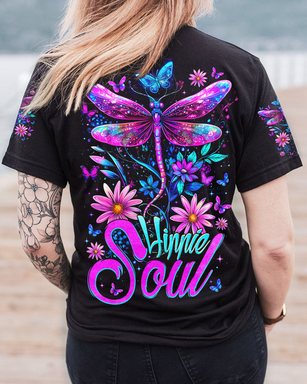 HIPPIE SOUL DRAGONFLY ALL OVER PRINT - TYTM2602252