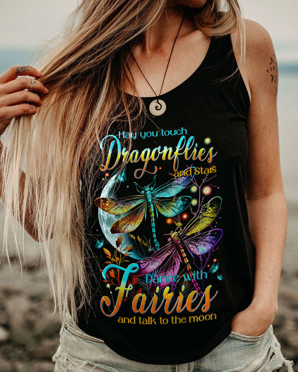 MAY YOU TOUCH DRAGONFLIES AND STARS ALL OVER PRINT - TYTM2605231