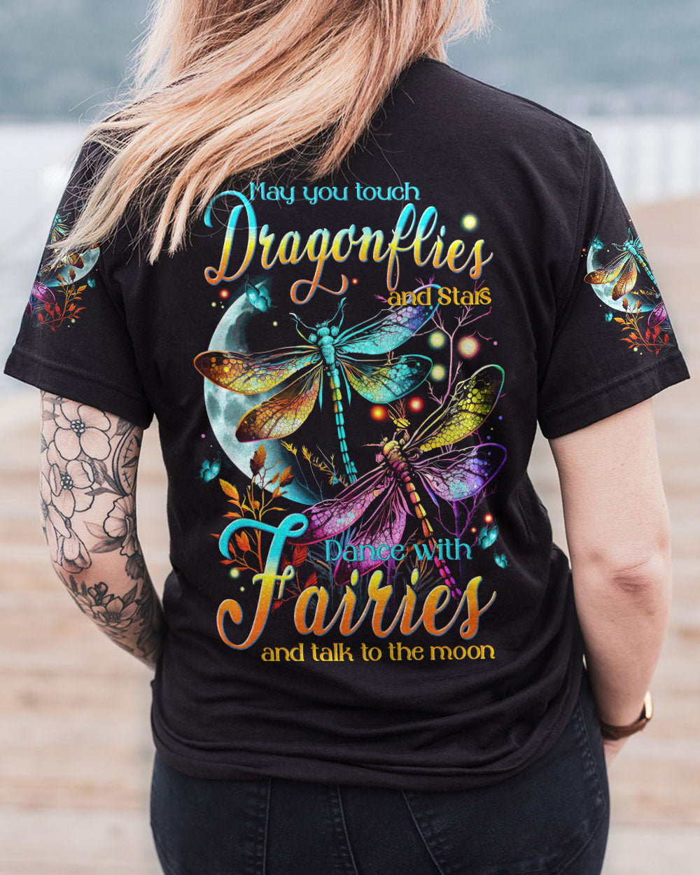 MAY YOU TOUCH DRAGONFLIES AND STARS ALL OVER PRINT - TYTM2605231