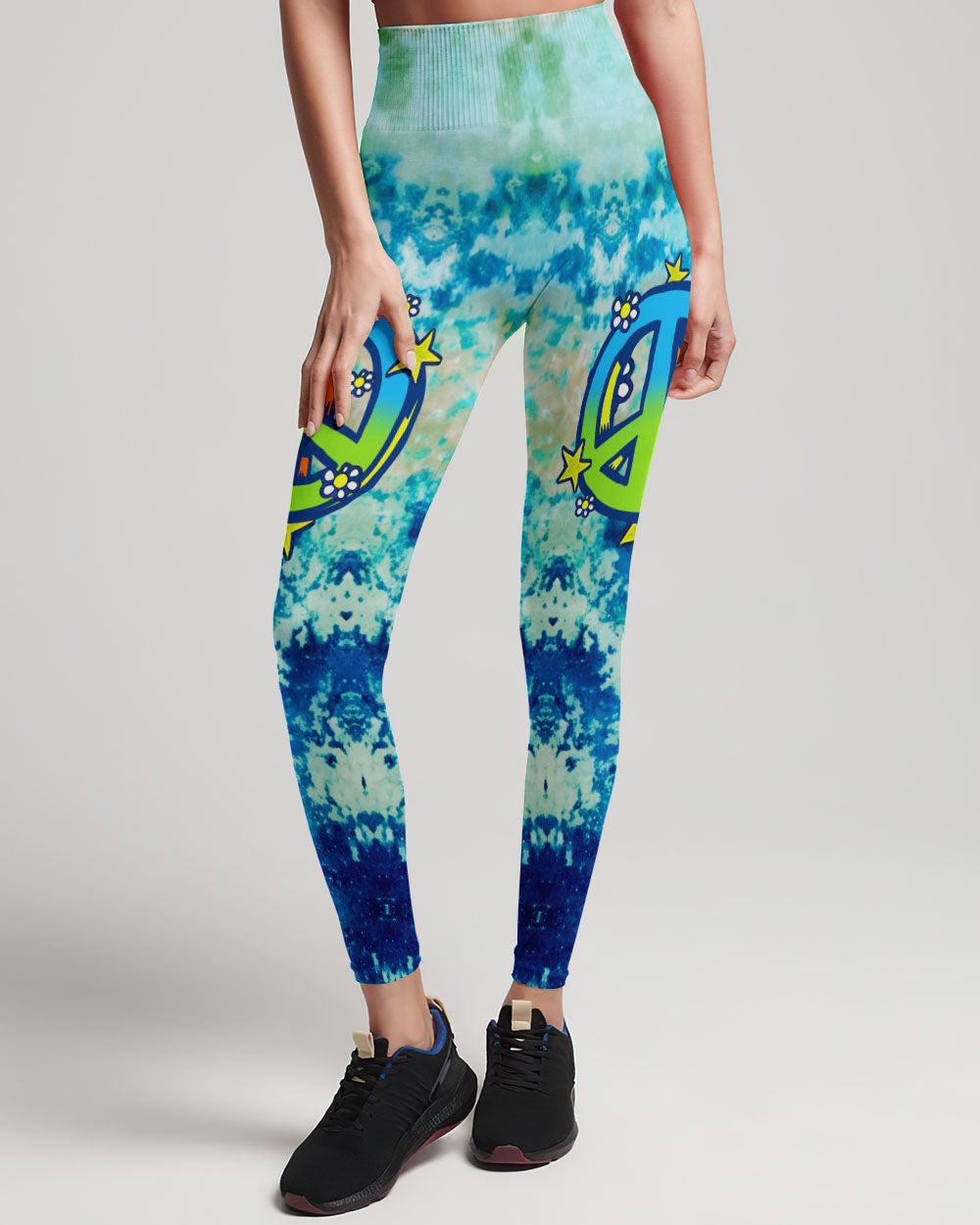 PEACE AND MUSIC GUITAR TIE DYE ALL OVER PRINT - TYTM2607232