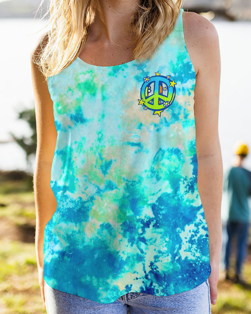 PEACE AND MUSIC GUITAR TIE DYE ALL OVER PRINT - TYTM2607232