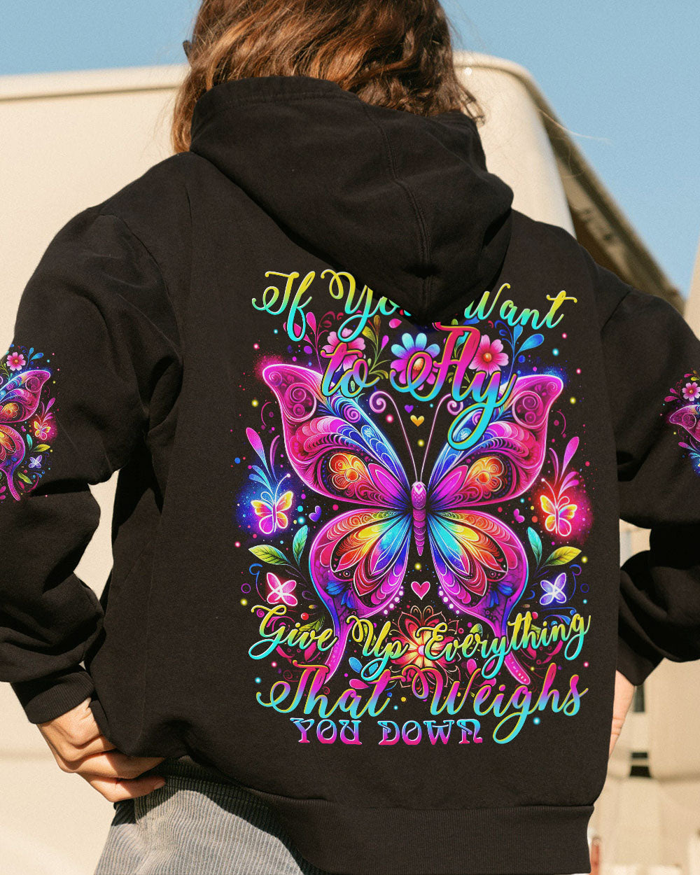 IF YOU WANT TO FLY BUTTERFLY ALL OVER PRINT - TYTM2612231