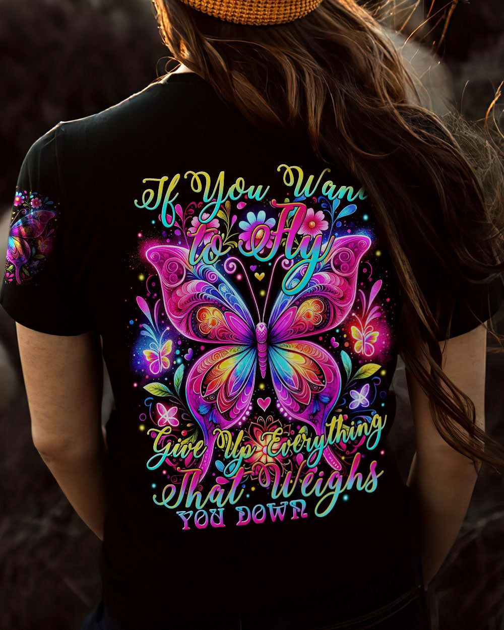 IF YOU WANT TO FLY BUTTERFLY ALL OVER PRINT - TYTM2612231