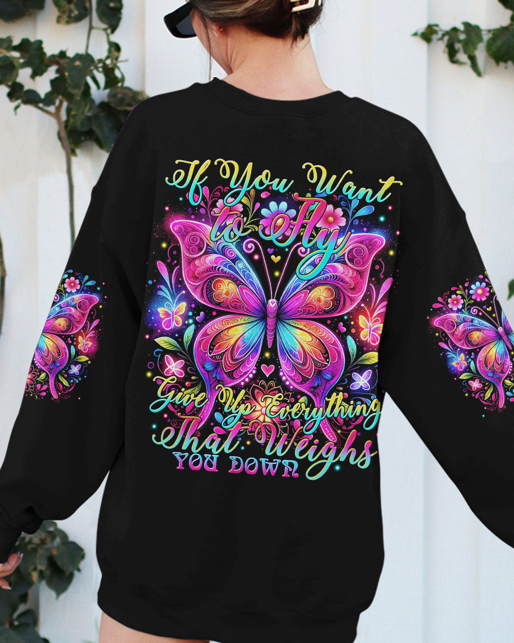 IF YOU WANT TO FLY BUTTERFLY ALL OVER PRINT - TYTM2612231