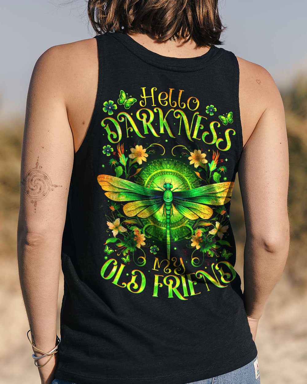HELLO DARKNESS MY OLD FRIEND DRAGONFLY ALL OVER PRINT - TYTM2705253