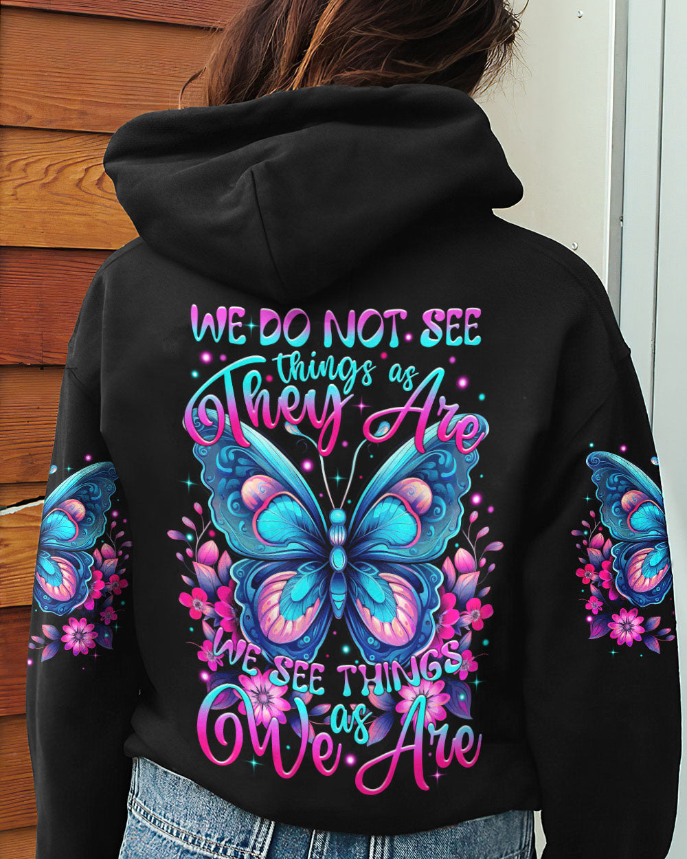 WE SEE THINGS AS WE ARE BUTTERFLY ALL OVER PRINT - TYTM2808232
