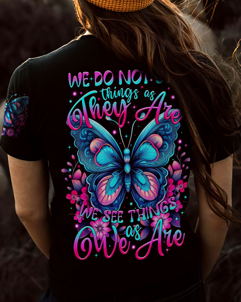 WE SEE THINGS AS WE ARE BUTTERFLY ALL OVER PRINT - TYTM2808232