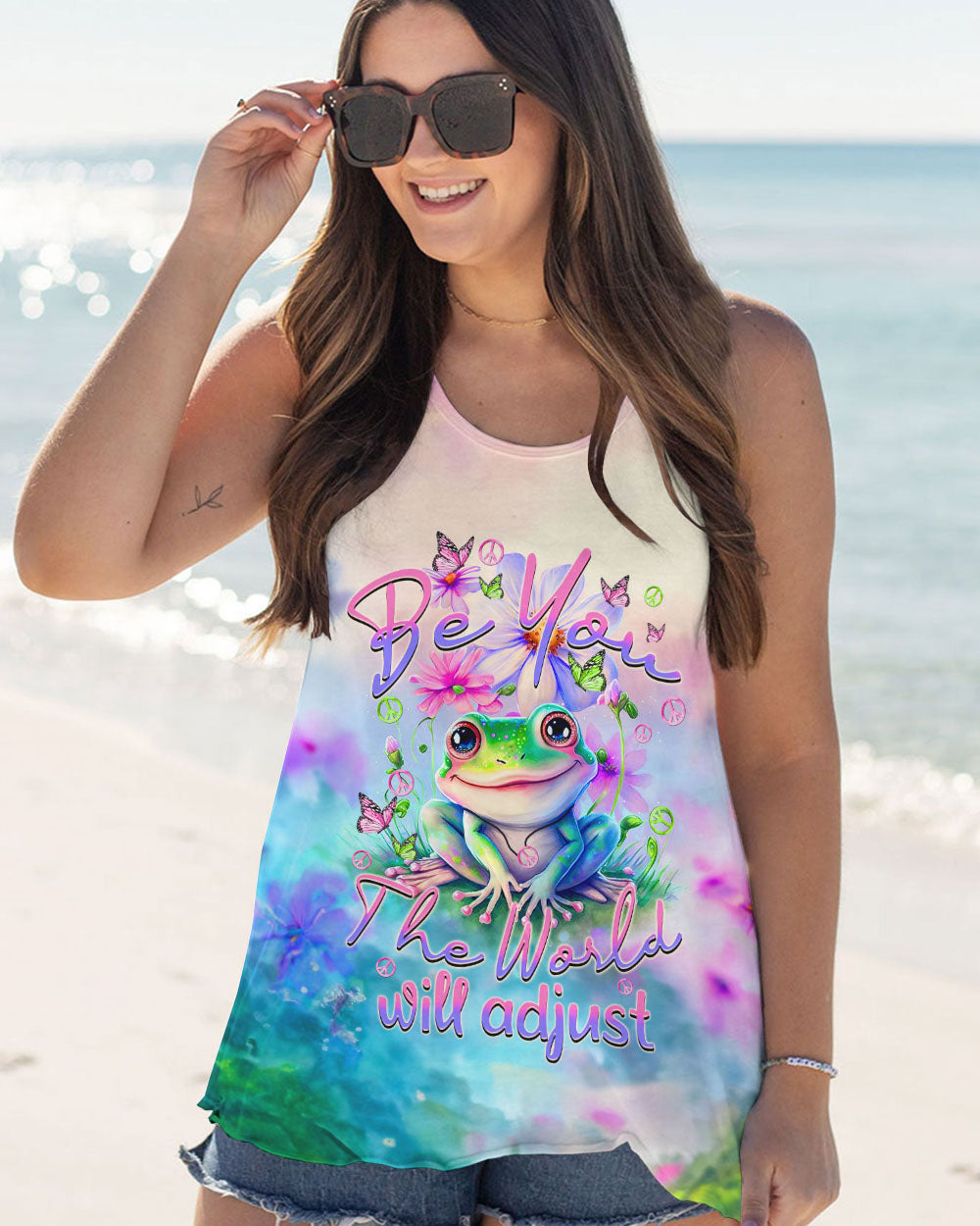 BE YOU THE WORLD WILL ADJUST ALL OVER PRINT - TYTM2808233