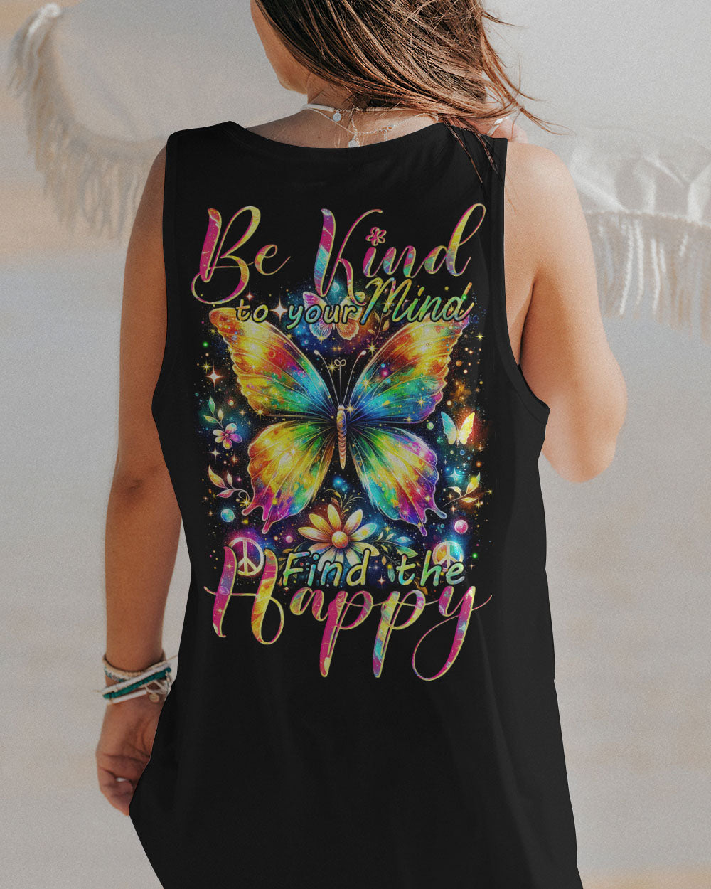 BE KIND TO YOUR MIND BUTTERFLY ALL OVER PRINT - TYTM2901242