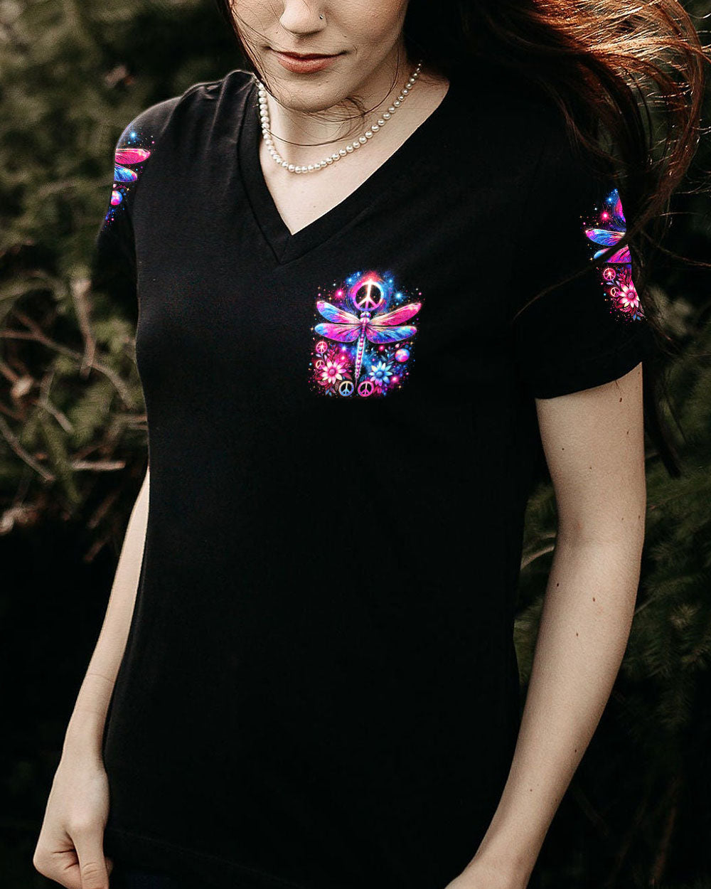 LOVE, LIGHT AND BEAUTIFUL VIBES DRAGONFLY ALL OVER PRINT - TYTM3001242