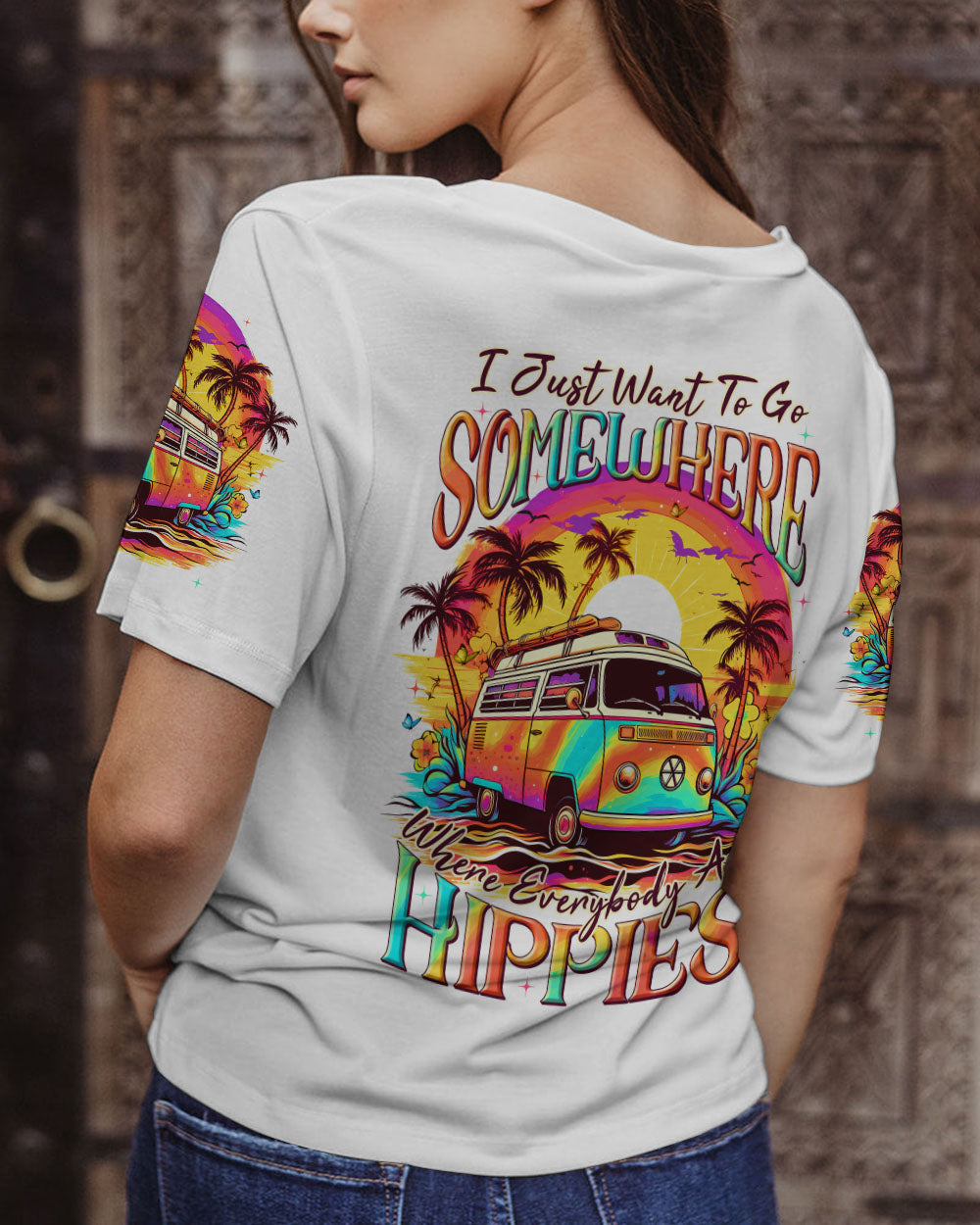 EVERYBODY ARE HIPPIES ALL OVER PRINT - TYTM3005231