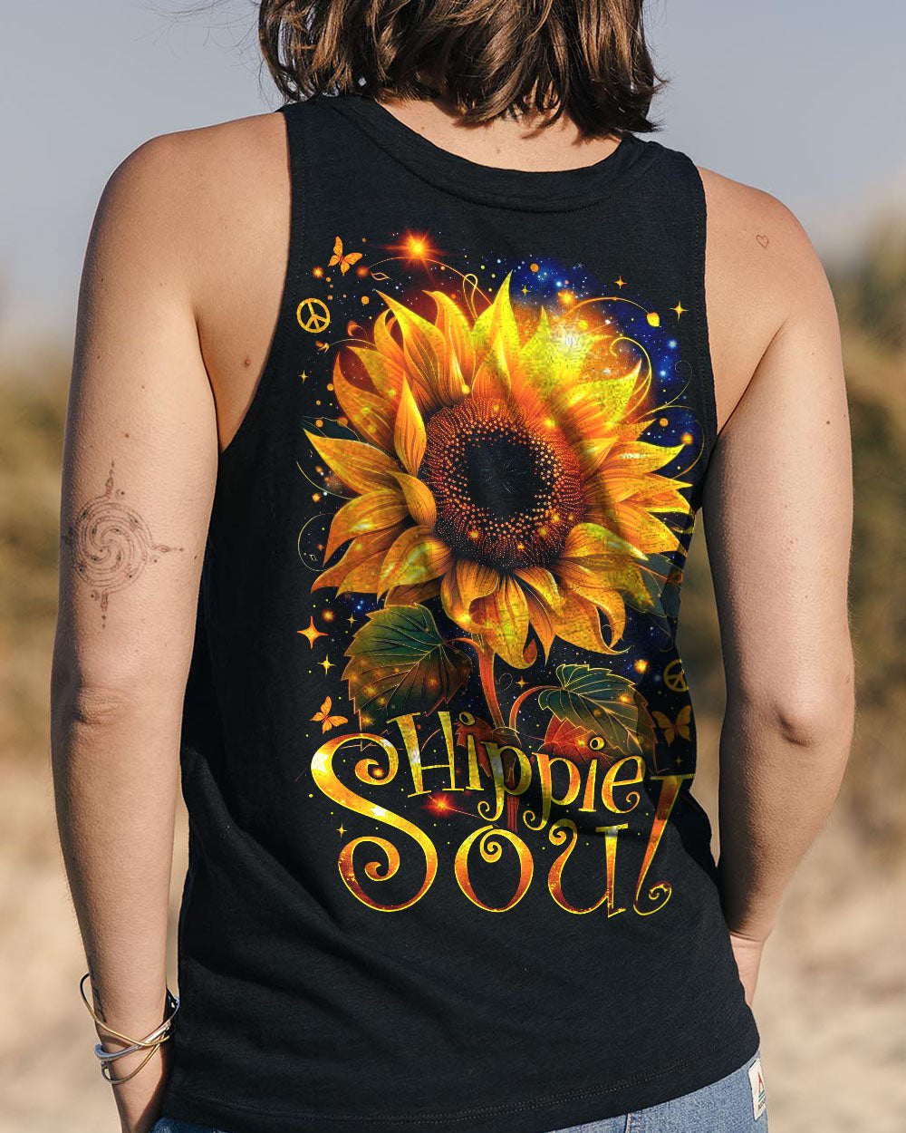 HIPPIE SOUL SUNFLOWER ALL OVER PRINT - TYTM3005251