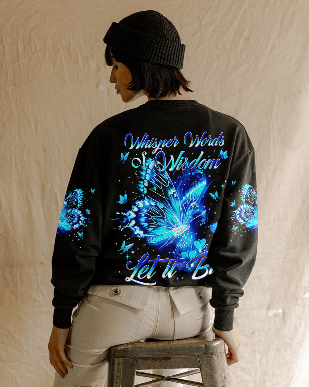 WHISPER WORDS OF WISDOM LET IT BE BUTTERFLY ALL OVER PRINT - TYTM3110242