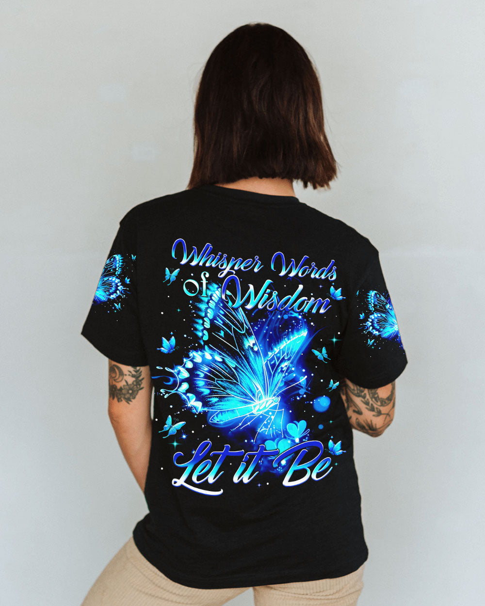 WHISPER WORDS OF WISDOM LET IT BE BUTTERFLY ALL OVER PRINT - TYTM3110242
