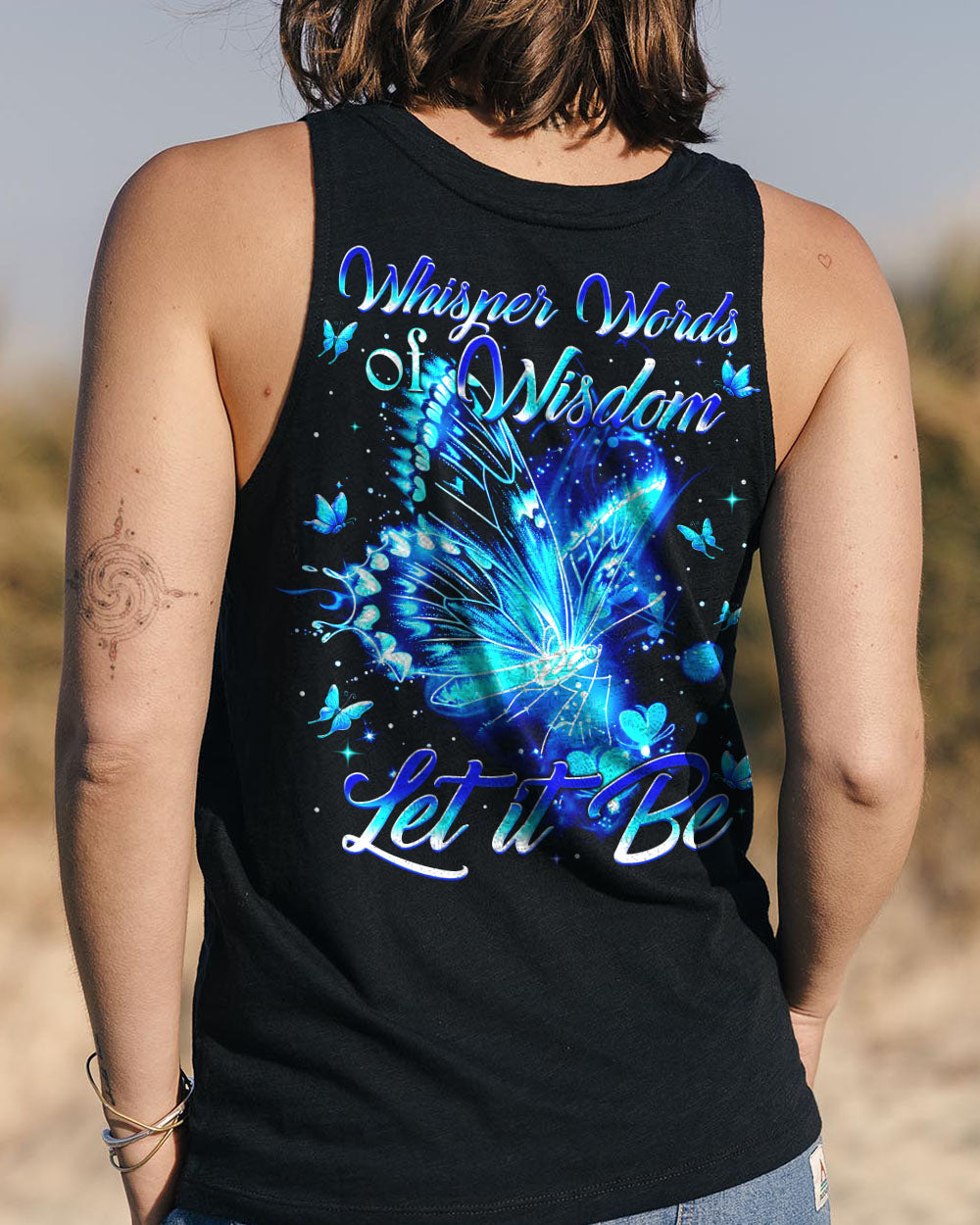 WHISPER WORDS OF WISDOM LET IT BE BUTTERFLY ALL OVER PRINT - TYTM3110242