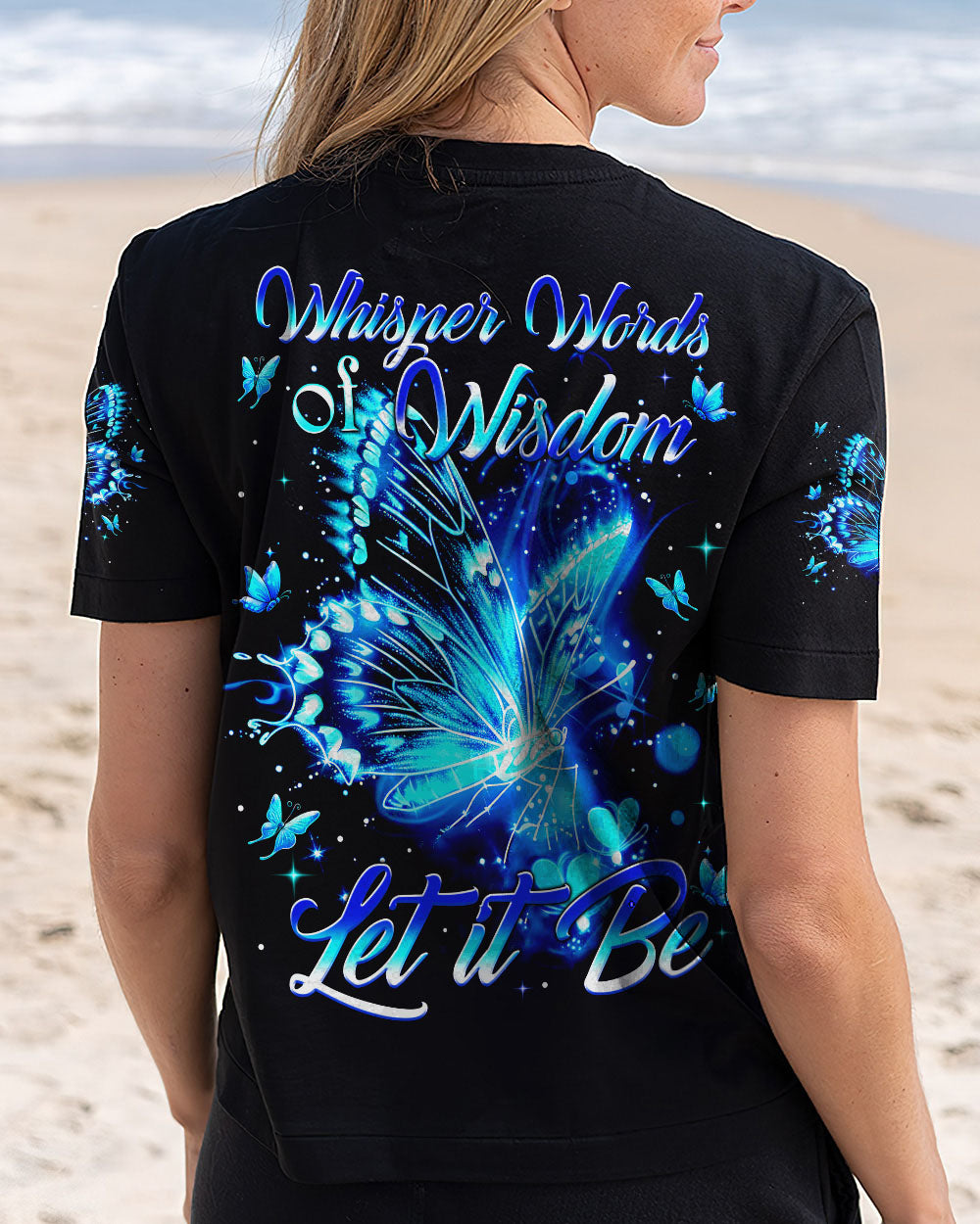 WHISPER WORDS OF WISDOM LET IT BE BUTTERFLY ALL OVER PRINT - TYTM3110242