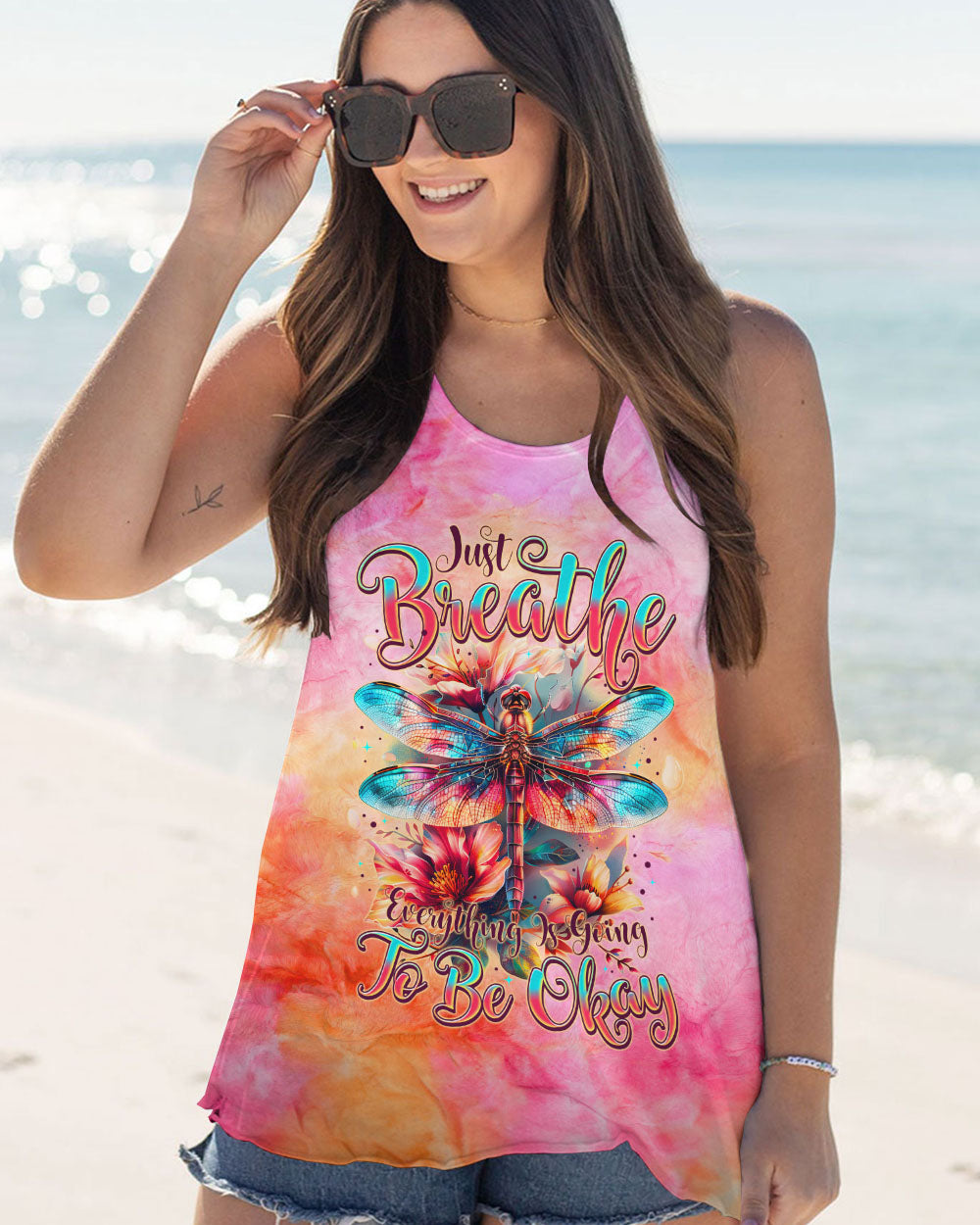JUST BREATHE DRAGONFLY ALL OVER PRINT - TYTM1902246