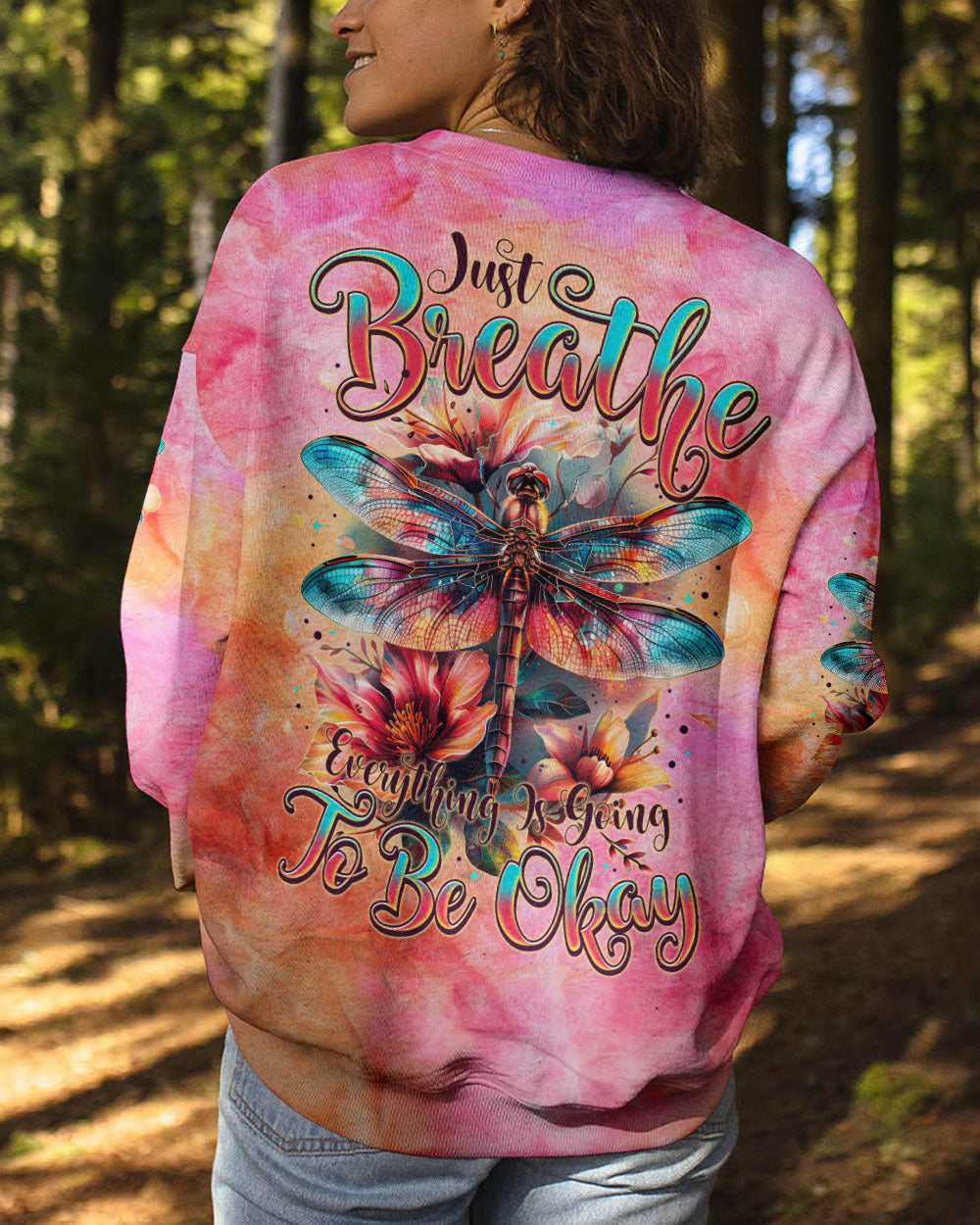 JUST BREATHE DRAGONFLY ALL OVER PRINT - TYTM1902246