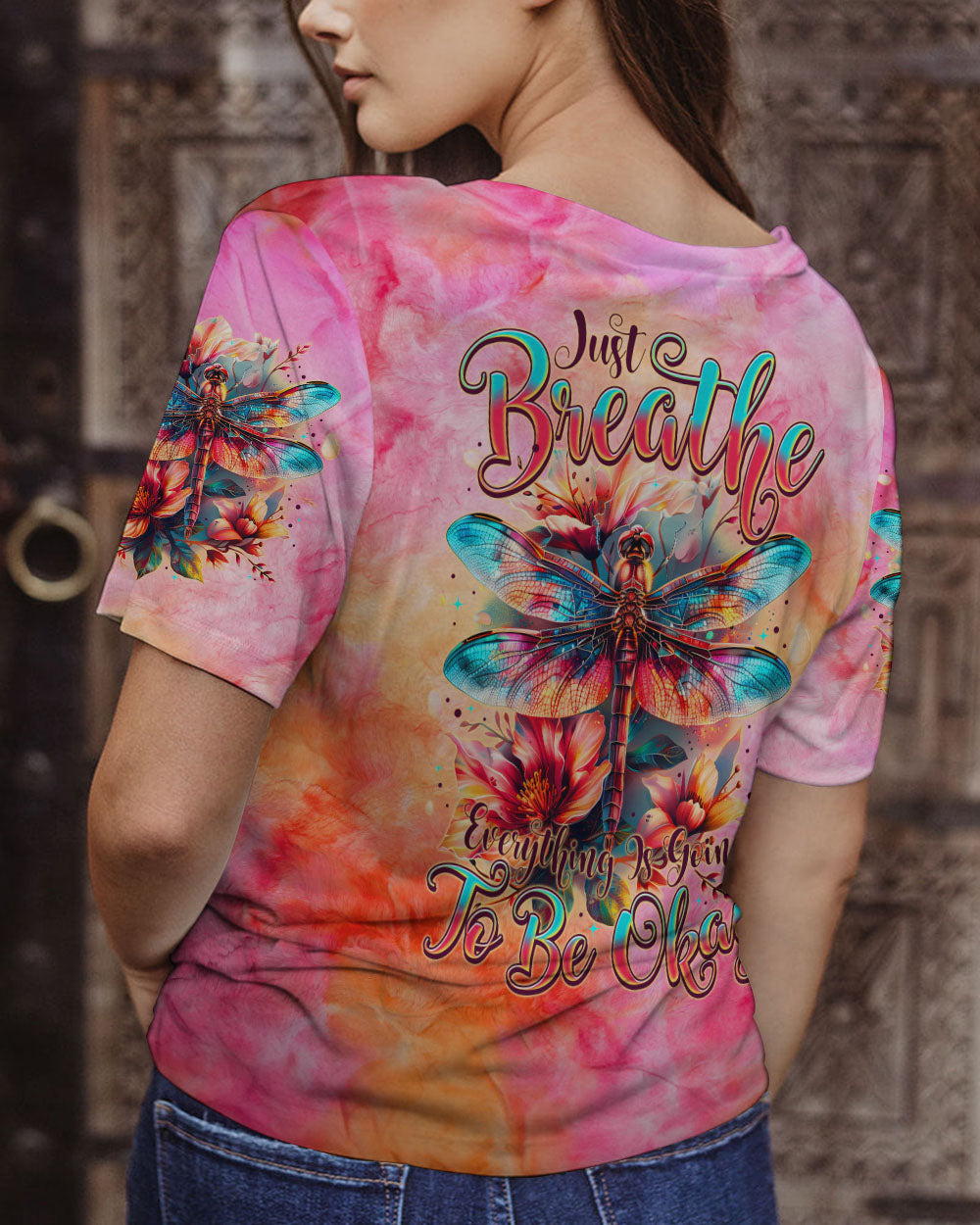 JUST BREATHE DRAGONFLY ALL OVER PRINT - TYTM1902246