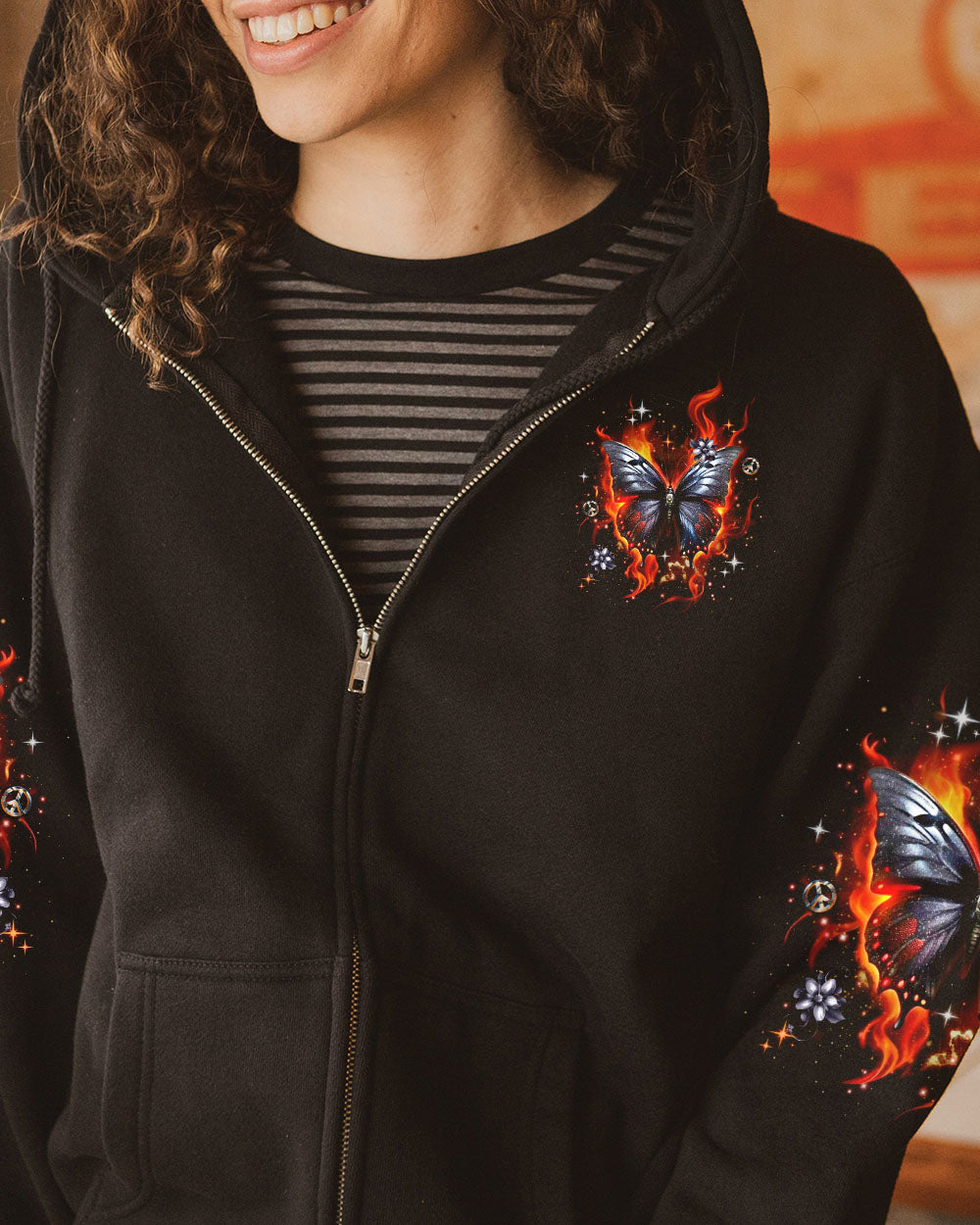HELLO DARKNESS MY OLD FRIEND BUTTERFLY ALL OVER PRINT - YHDU0104242