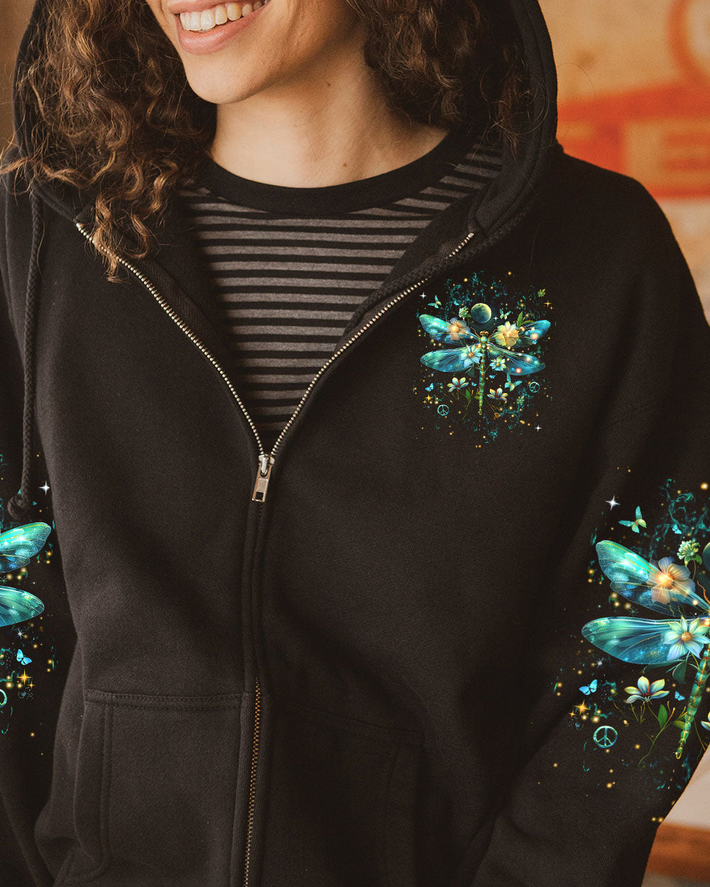 ONCE YOU BECOME FEARLESS DRAGONFLY ALL OVER PRINT - YHDU0104243